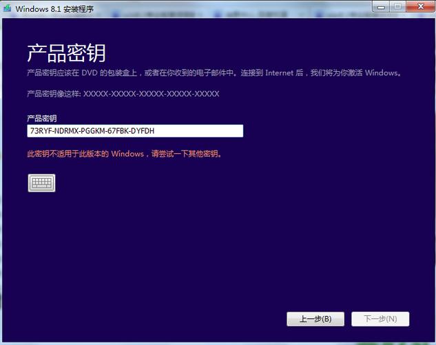 win 8 失败产品密钥