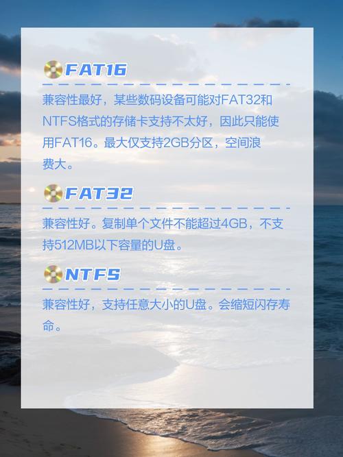 装系统盘U盘格式 U盘格式选择指南：Fat32与NTFS格式的优缺点及适用场景解析